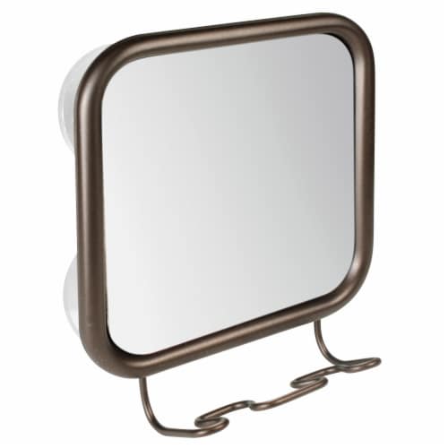 InterDesign Neo Suction Mirror and Razor Holder - Bronze, 1 ct