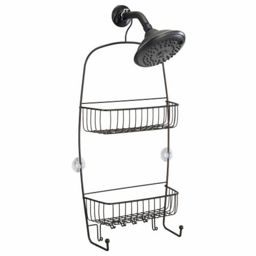 InterDesign Raphael Extra Large Shower Caddy - Bronze Perspective: front