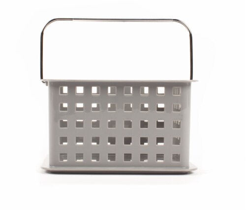 InterDesign Shower Basket - Sleet Perspective: front