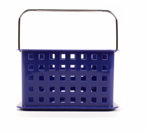 InterDesign Small Spa Basket - Mazarine Blue Perspective: front