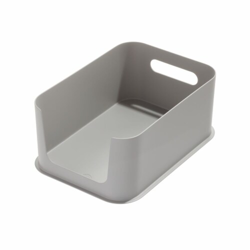 iDesign Eco Recycled Plastic 8.4 x 11.9 Compact Drawer Bin Perspective: front