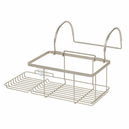 iDesign Everett Wide Shower Caddy Silver