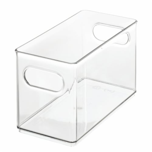 iDesign The Home Edit Narrow Pantry Bin Clear Perspective: front