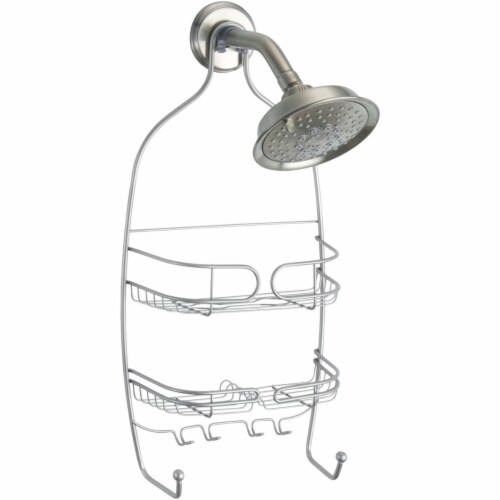iDesign Neo Medium Silver Shower Caddy 27910 Perspective: front