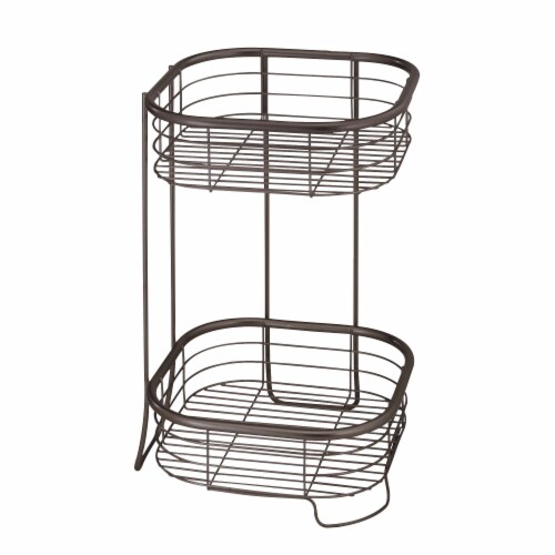 iDesign Forma 2-Tier Shower Shelf Square Perspective: front