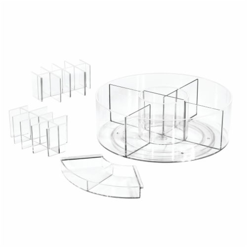 iDesign Clear Cosmetic Carousel Perspective: front