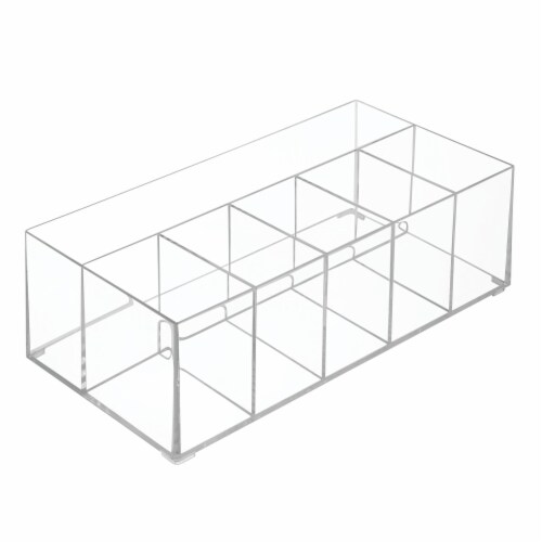 iDesign Clarity Cosmetic Organizer - Clear Perspective: front
