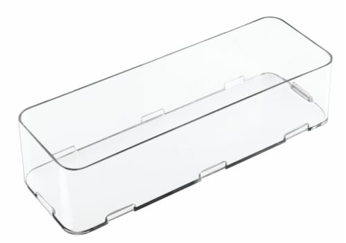 iDesign Interlocking Clear Drawer Organizer Perspective: front