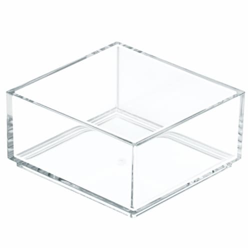 iDesign Clear Cosmetic Drawer Organizer - Clear Perspective: front