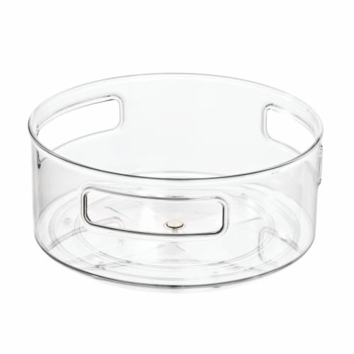 iDesign 9 in Clarity Turntable with Clear Handles Perspective: front