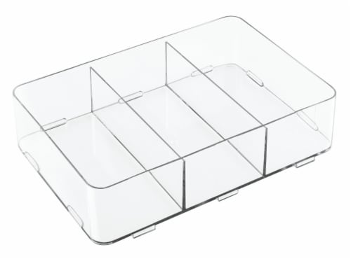 iDesign Clarity Drawer Organizer - Clear Perspective: front