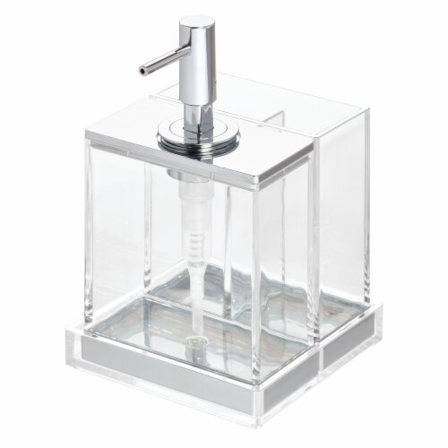 iDesign Clarity Bath Accessories - Clear Perspective: front