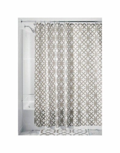 InterDesign 72 in. H x 72 in. W Beige Trellis Shower Curtain - Total Qty: 2 Perspective: front
