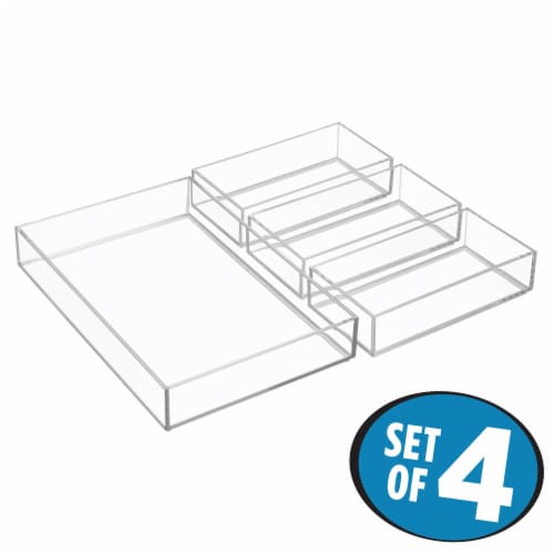 iDesign Clarity Organizer Set - Transparent Perspective: front