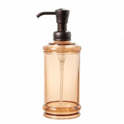 iDesign York Soap Dispenser Pump - Amber/Bronze Perspective: front