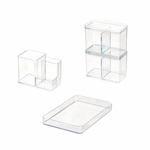 iDesign Vanity Organizers - Set of 4 Perspective: front