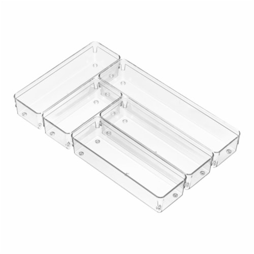 iDesign Vanity Organizer Set - Set of 5 Perspective: front