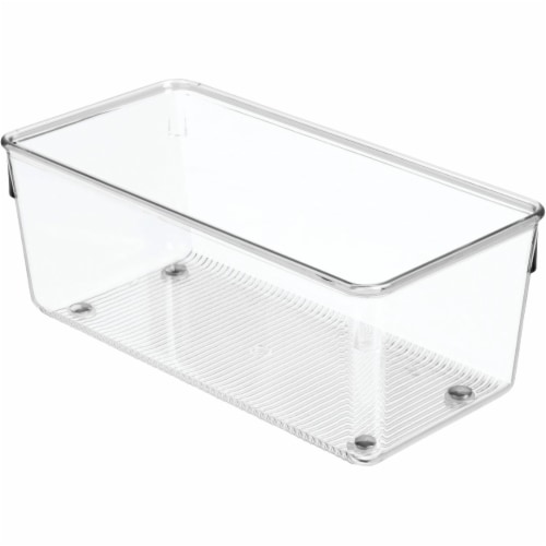 iDesign Linus Clear Drawer Organizer Perspective: front