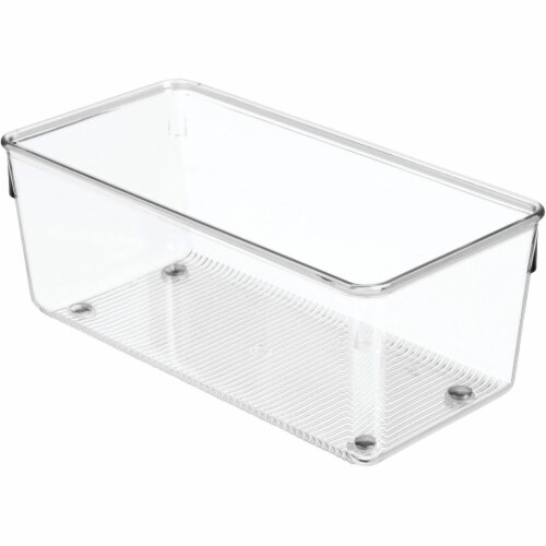 iDesign Linus Clear Drawer Organizer Perspective: front