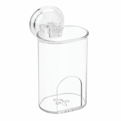 InterDesign Power Lock Suction Cup Tumbler - Clear Perspective: front