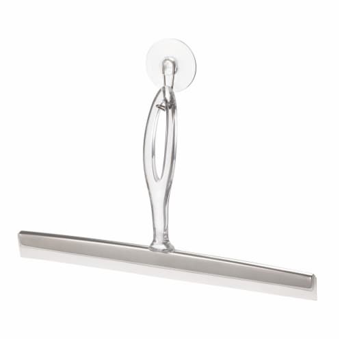 InterDesign Euro Squeegee - Clear/Stainless Steel Perspective: front