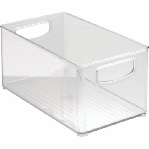 iDesign Kitchen Binz Storage Organizer Bin - Clear Perspective: front