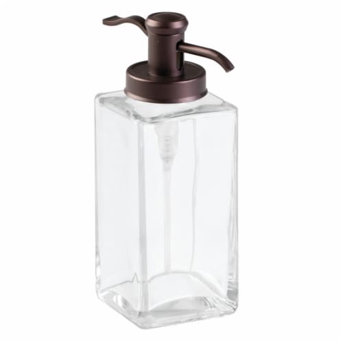 InterDesign Casilla Foaming Soap Pump - Bronze/Clear Perspective: front