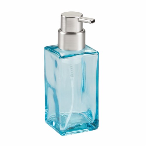 iDesign Casilla Modern Foaming Soap Pump - Blue Perspective: front