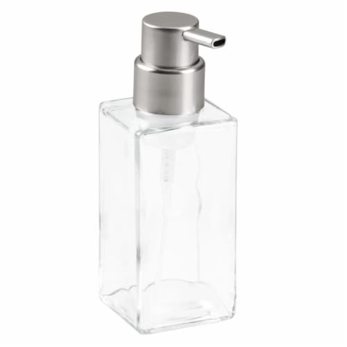 iDesign Casilla Modern Foaming Soap Pump - Clear Perspective: front