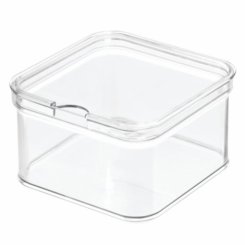 iDesign Crisp Refrigerator Bin - Clear Perspective: front