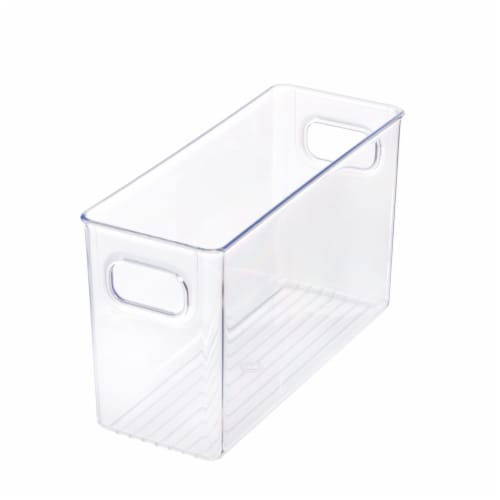InterDesign® Bath Binz!™ Clear Storage Bin Perspective: front