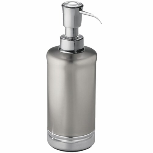 iDesign Franklin 8 Oz. Chrome Soap Dispenser 76350, 8In.H.x21/2In.Dia