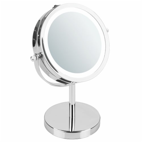 iDesign Lighted Cordless Free Standing Vanity Mirror Silver 1 ct Fry s Food Stores