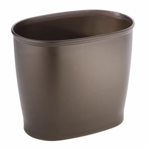 iDesign Kent Oval Waste Can - Bronze Perspective: front