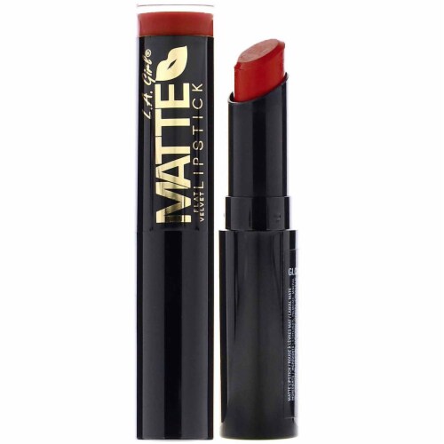 L.A. Girl® Matte Flat Velvet Lipstick Bite Me Perspective: front
