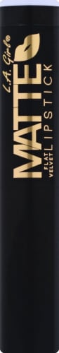 L.A. Girl Matte Velvet Lipstick Raven GLC826 Lipstick Perspective: front