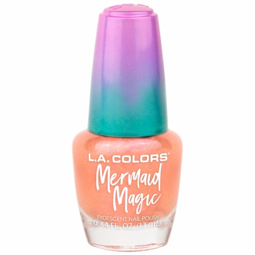 L.A. Colors Mermaid Magic Nail Polish - Coral Reef Perspective: front