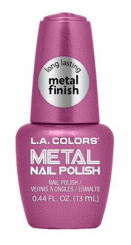 L.A. Colors Rose Mimosa Metal Nail Polish Perspective: front