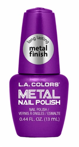 L.A. Colors Violet Vixen Metal Nail Polish Perspective: front