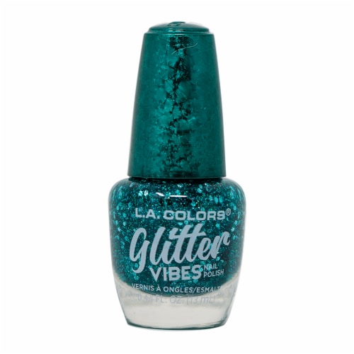 L.A. Colors Glitter Vibes Drippin Nail Polish Perspective: front
