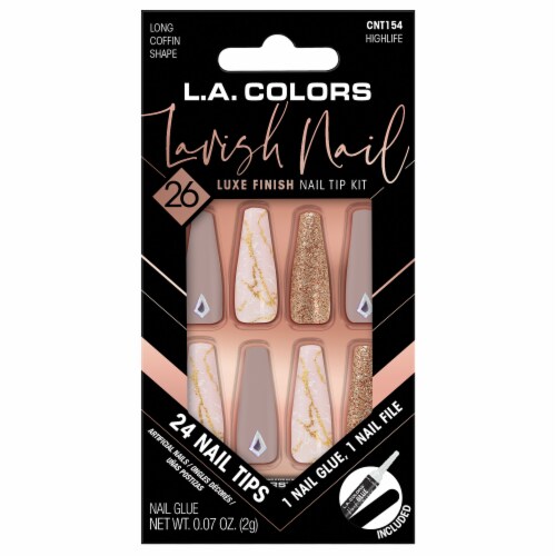 L.A. Colors Lavish Nail Kit - Highlife Perspective: front