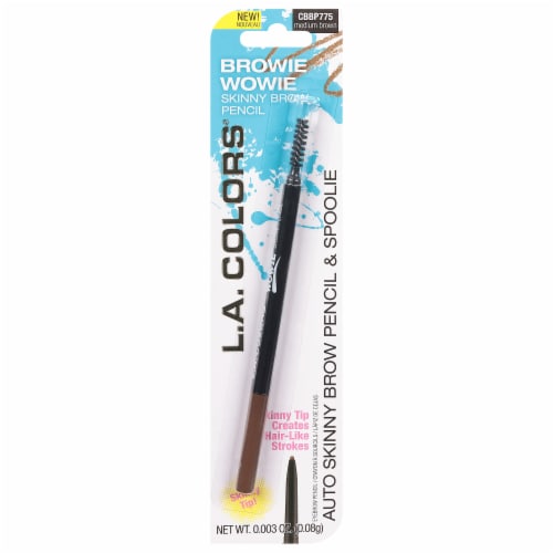L.A. Colors Browie Wowie Skinny Brow Pencil - Medium Brown Perspective: front