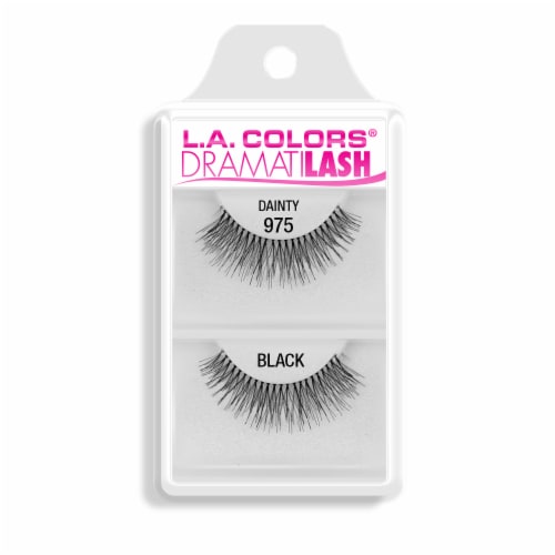 L.A. Colors DramatiLash 975 Dainty Black Lashes Perspective: front