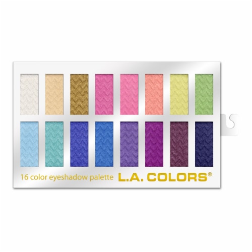 L.A. Colors 16-Color Eyeshadow Palette - Haute Perspective: front
