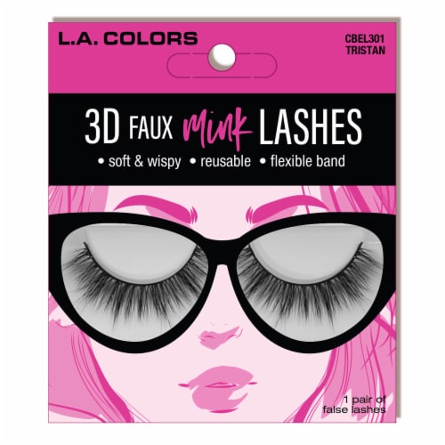 L.A. Colors Tristan 3D Faux Mink Lashes Perspective: front