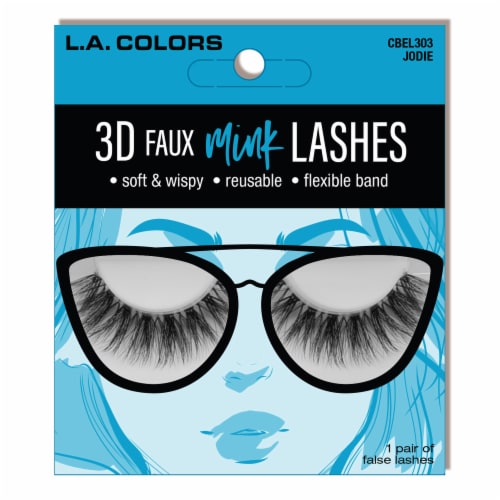 L.A. Colors Jodie 3D Faux Mink Lashes Perspective: front