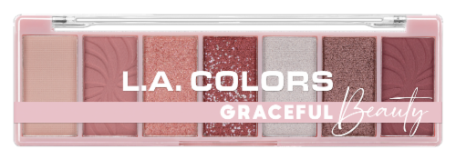 L.A. Colors Graceful Beauty Eyeshadow Palette Perspective: front
