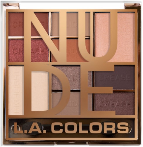 L.A. Colors Nude Color Block Eyeshadow Palette Perspective: front