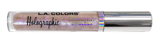L.A. Colors® Holographic Lipgloss Glazed Donut Perspective: front