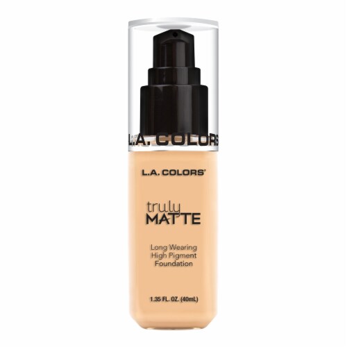L.A. Colors Truly Matte Porcelain Foundation Perspective: front